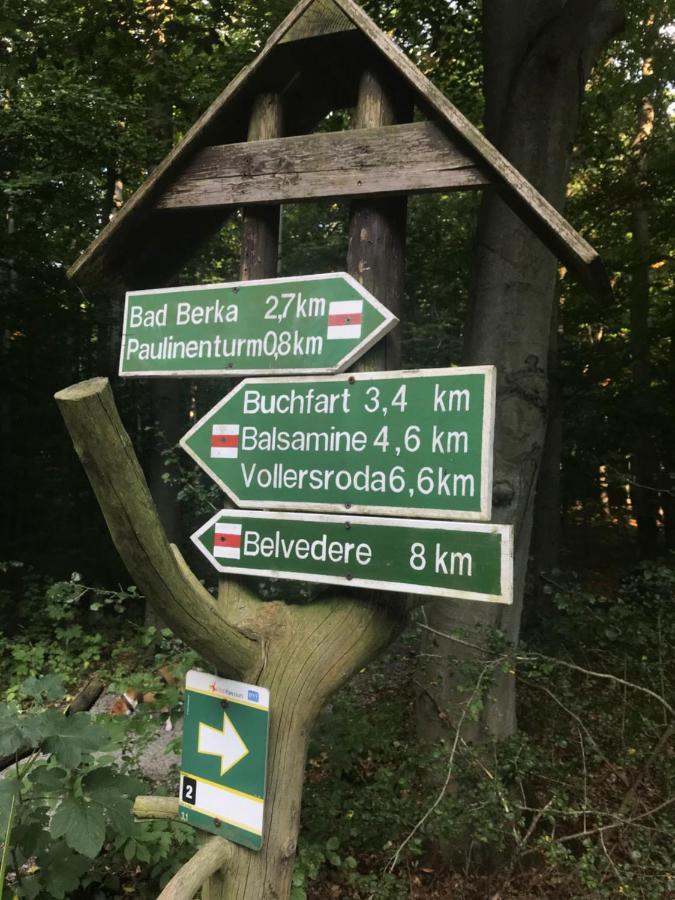 Ferienwohnung Auszeit Am Kurpark Bad Berka - Balkon - Ruhige Lage- Gratis Parkplatz & Wlan Eksteriør billede