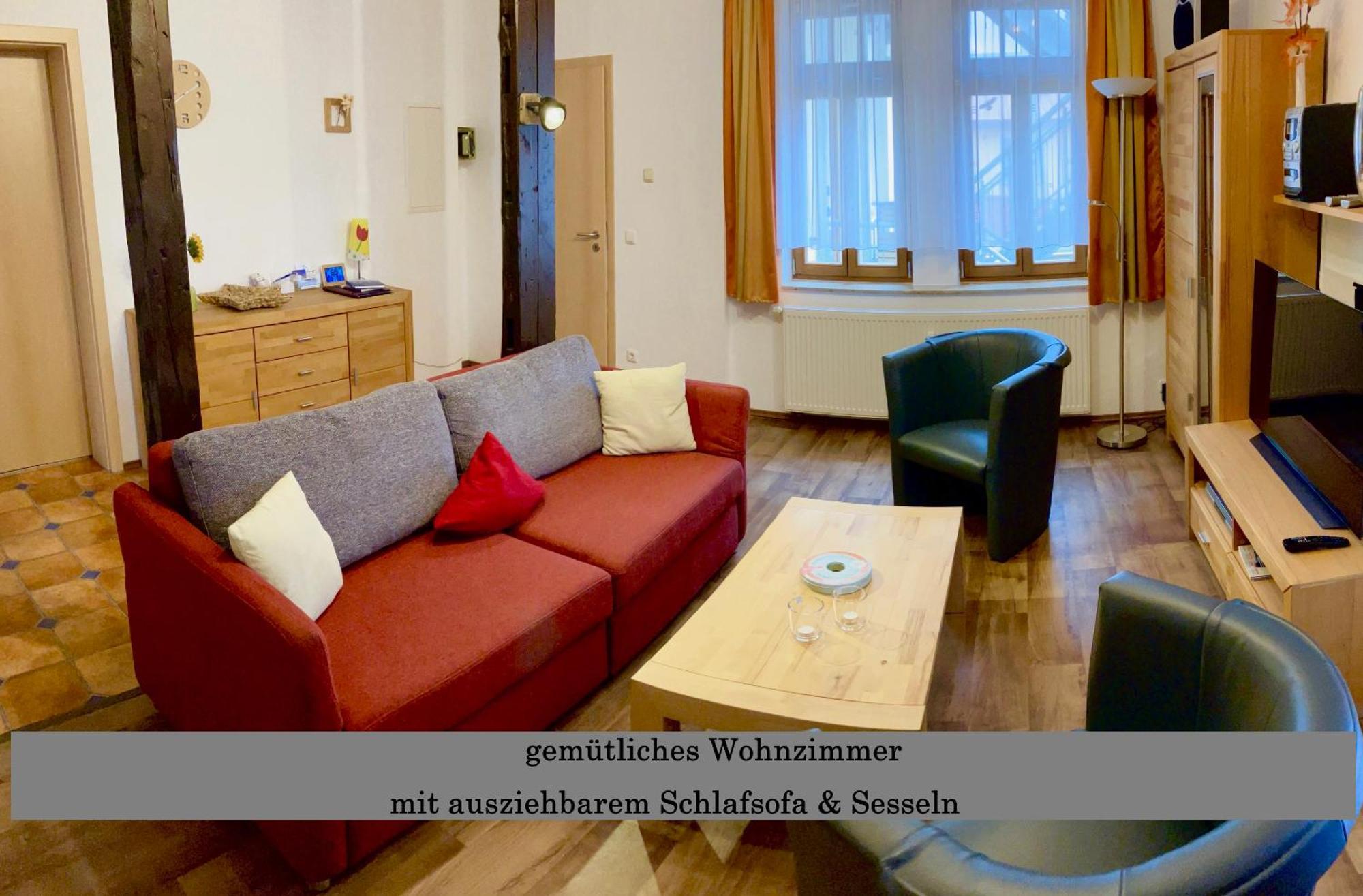 Ferienwohnung Auszeit Am Kurpark Bad Berka - Balkon - Ruhige Lage- Gratis Parkplatz & Wlan Eksteriør billede