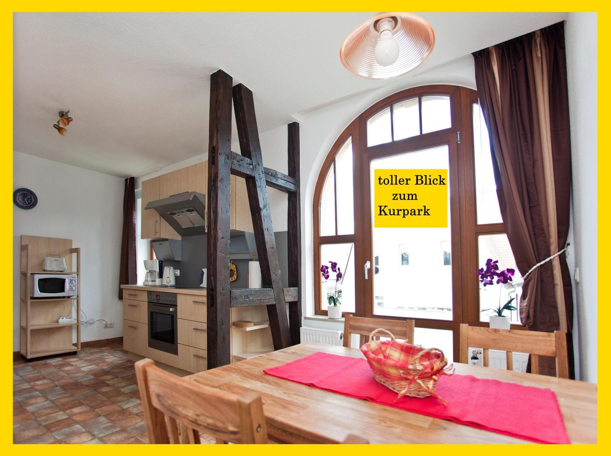 Ferienwohnung Auszeit Am Kurpark Bad Berka - Balkon - Ruhige Lage- Gratis Parkplatz & Wlan Eksteriør billede